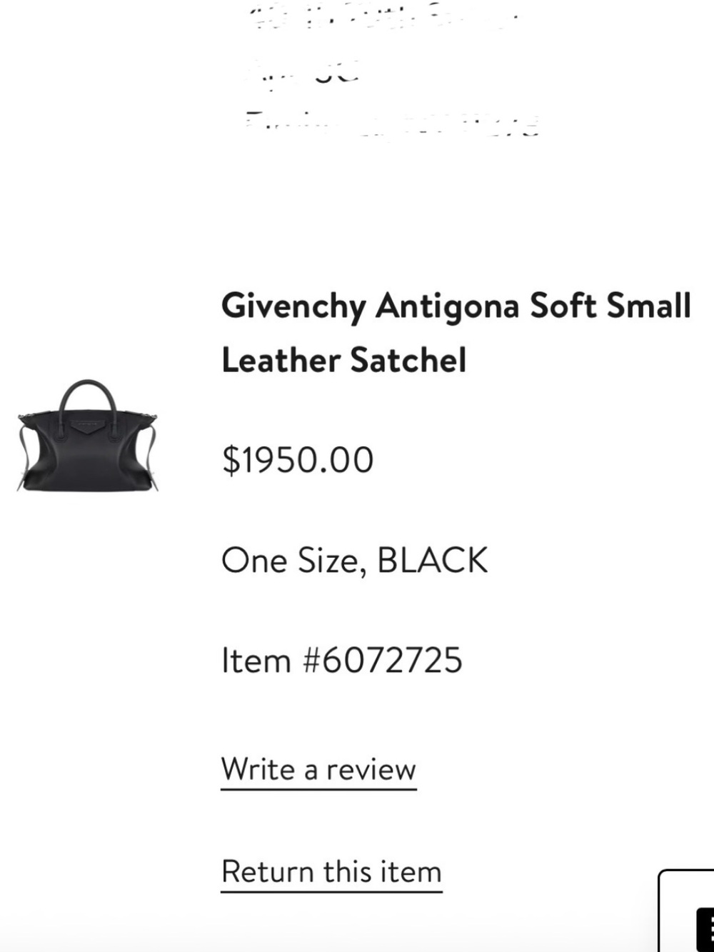 Givenchy Antigona soft small leather bag - Picture 4 of 5